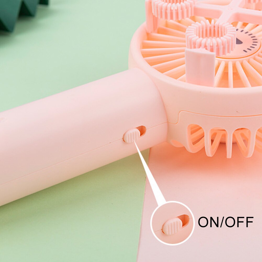 2-in-1 Mini Elektrische Karikatur Ebene Handheld blasiert Gebläse Maschine Kühl draussen Tragbare Mini Karikatur blasiert Maschine Fan