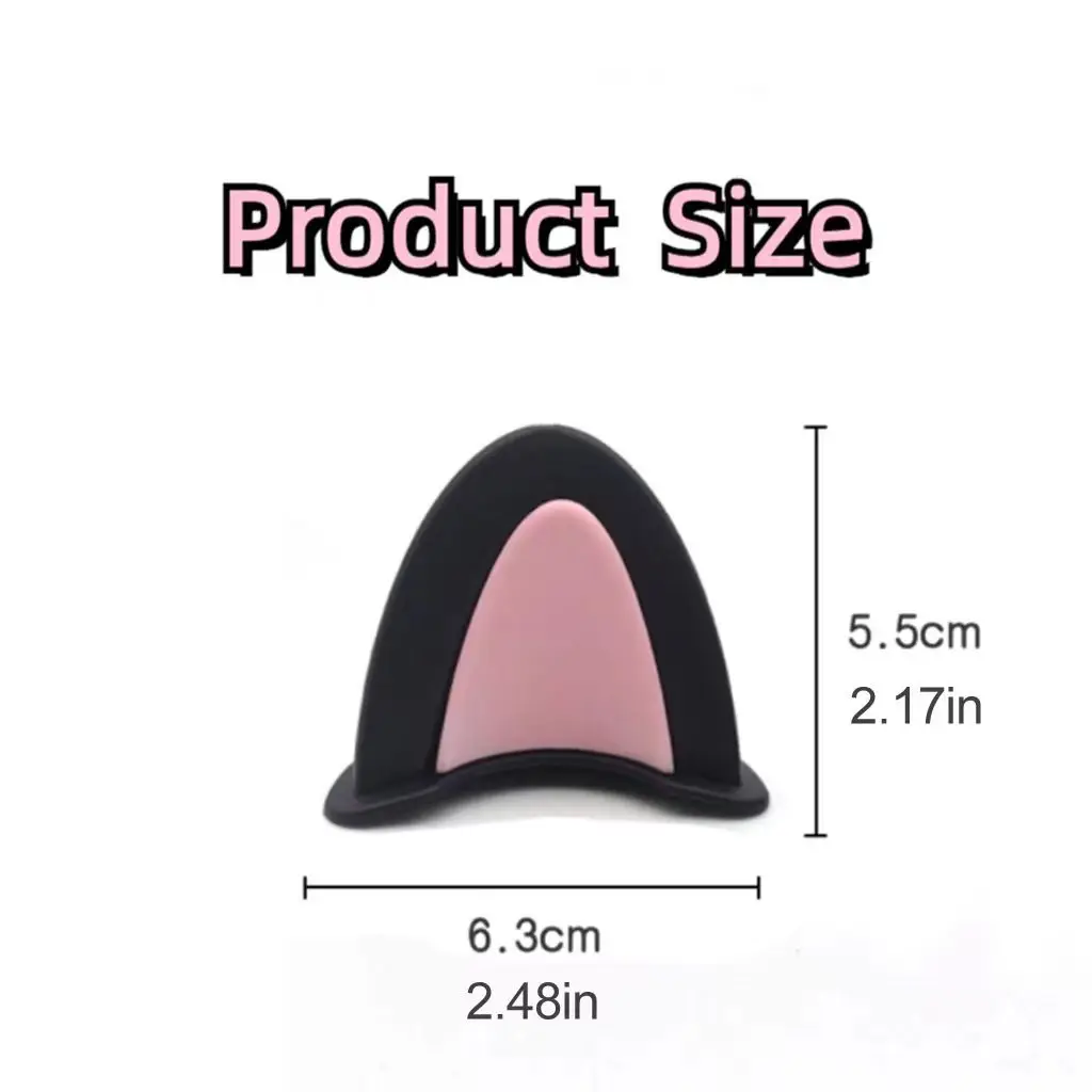 Universal Helmet Cat Ears Decoration Motorcycle Electric Car Driving Styling Cute Cat Ears Stickers Decor Helmet Accessories