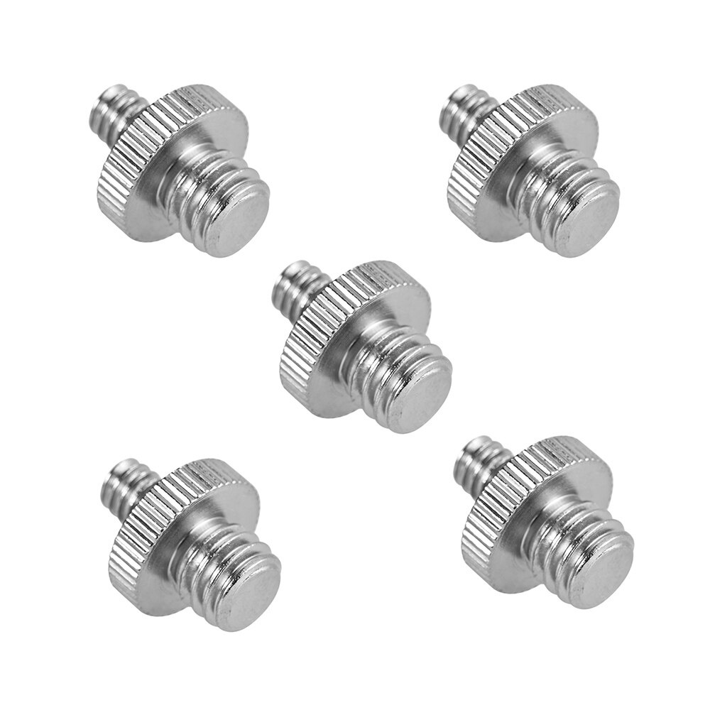 5pcs Standard Threaded Screw Adapter Tripod Mounting Thread Screw Converter for Camera Tripod Monopod Ballhead Light