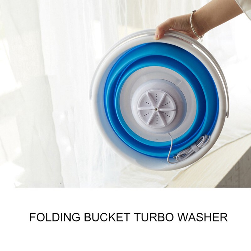 Mini nettoyeur ultrasonique portatif de rondelle de seau de Machine à laver de Turbine pour le Type de voyage à la maison vêtements de blanchisserie d'usb