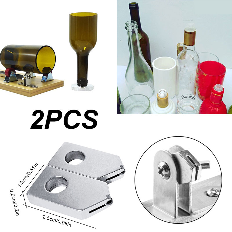 Conjunto de herramientas de corte de botellas de vino, cabezal de corte de repuesto para cortador de botellas de vidrio, 2 unidades