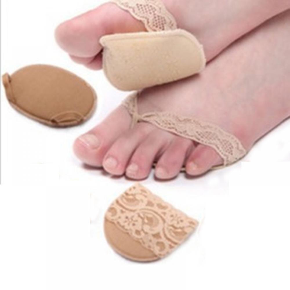 1 par Mulheres aliviar a dor Do Pé Palmilhas Gel Respirável Pads Almofada Metatarsal Dolorido Apoio Do Antepé