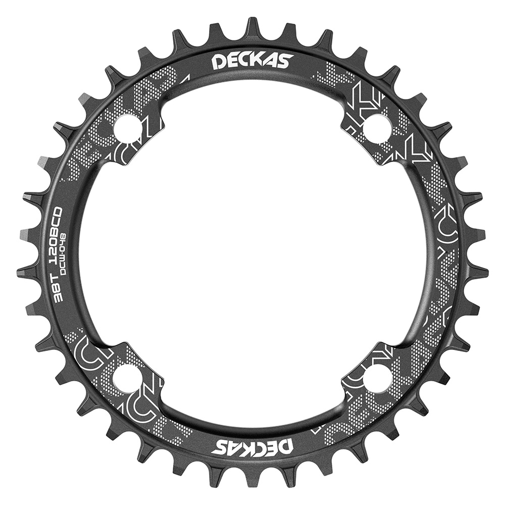 Fietskettingblad 120 bcd rond kettingblad diameter deckas 120mm 36t 38t 40t 42t 44t 1 stuk geschikt voor sram crankstel sram  x5/x7/x9