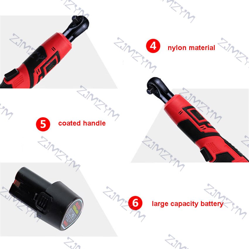 40Nm Torque Rechargeable wrench Electric Wrench Cordless Ratchet Wrench Right Angle Drill Screwdriver Rechargeable Spanner 220V