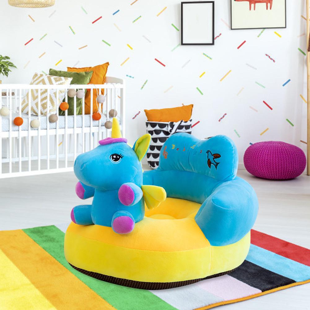 kreskówka zwierzę sofa dziecięca okładka nauka siadania na krześle skóra siedziska bez wypełniacza