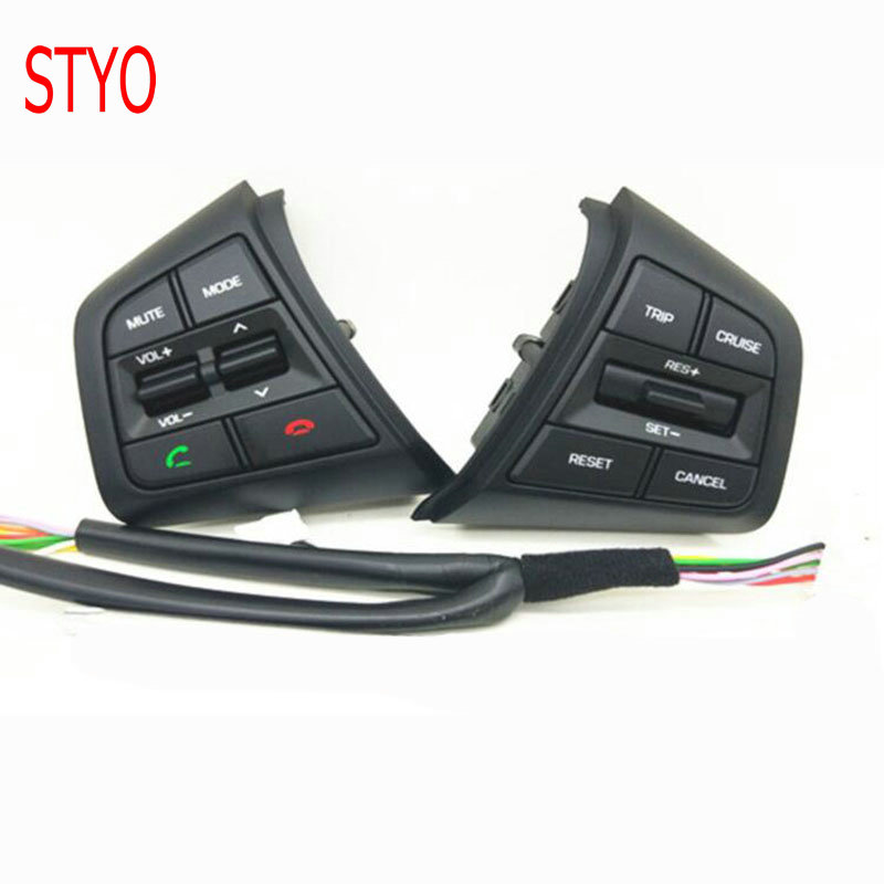 STYO Auto Stuurwiel Knop Cruise Control Knoppen Afstandsbediening Contro Bluetooth Telefoon Knop Voor Hyundai ix25 (creta) 1.6L 20
