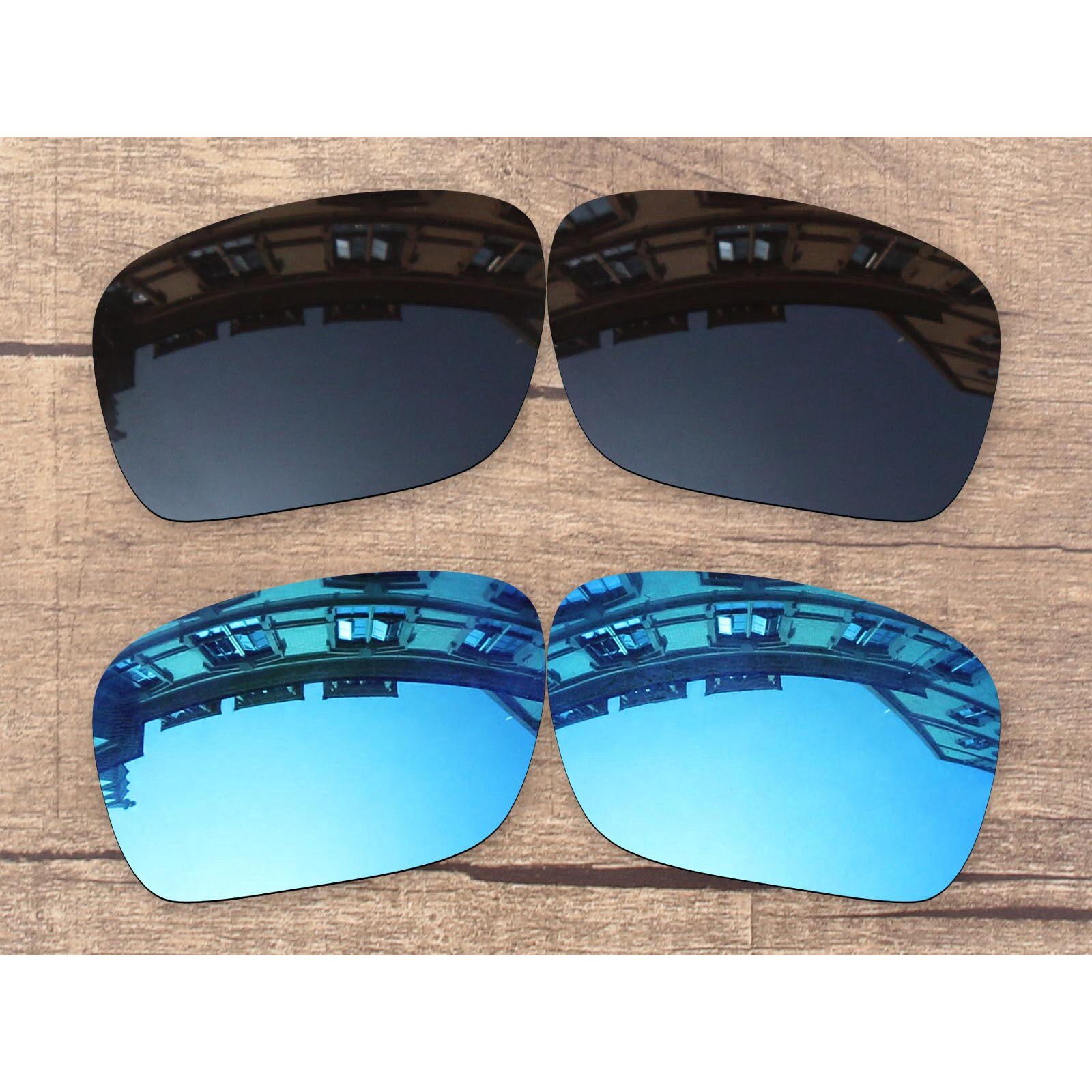 Vonxyz – lentilles polarisées de remplacement, 20 choix de couleurs, monture pour Oakley Mainlink XL OO9264: Black-Ice Mirror