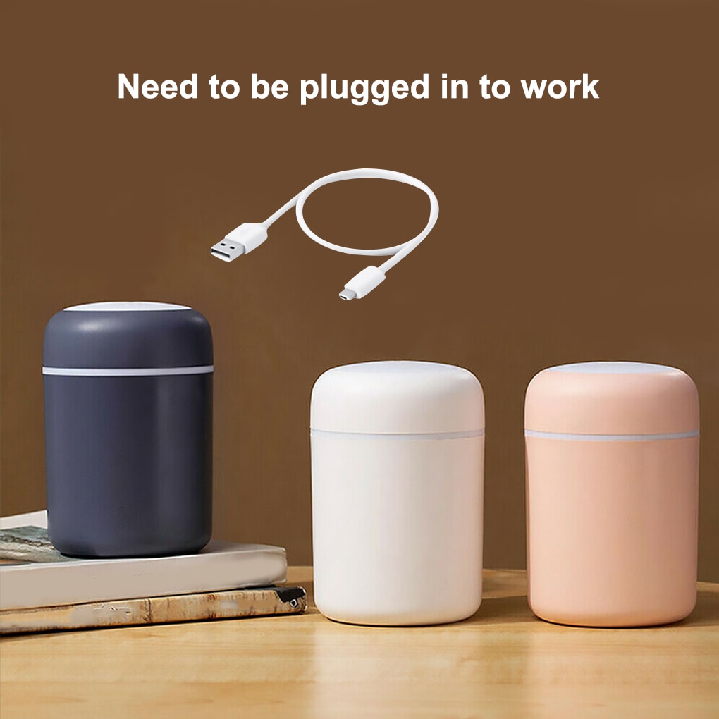 Draagbare 300Ml Luchtbevochtiger Usb Ultrasone Verblinden Cup Aroma Diffuser Cool Mist Maker Luchtbevochtiger Luchtreiniger Met Romantische Licht