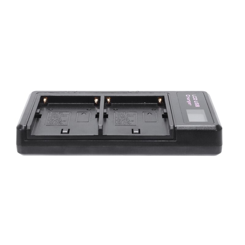 2 Pcs Np-F550 Batterij En Lcd Dual Batterij Usb Oplader Voor Sony Np-F550 Batterij, Compatibel Met Sony Np-F330, f550, F570 En Sony