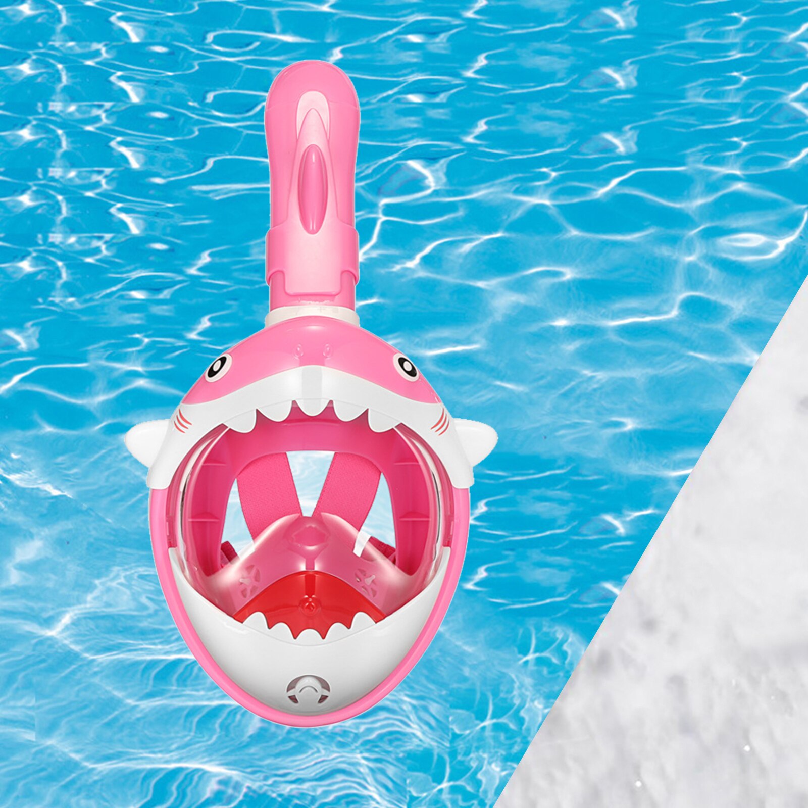 Diving Mask for Boy Girl Wide View Snorkel Swimming Underwater Goggles Masks: Pink