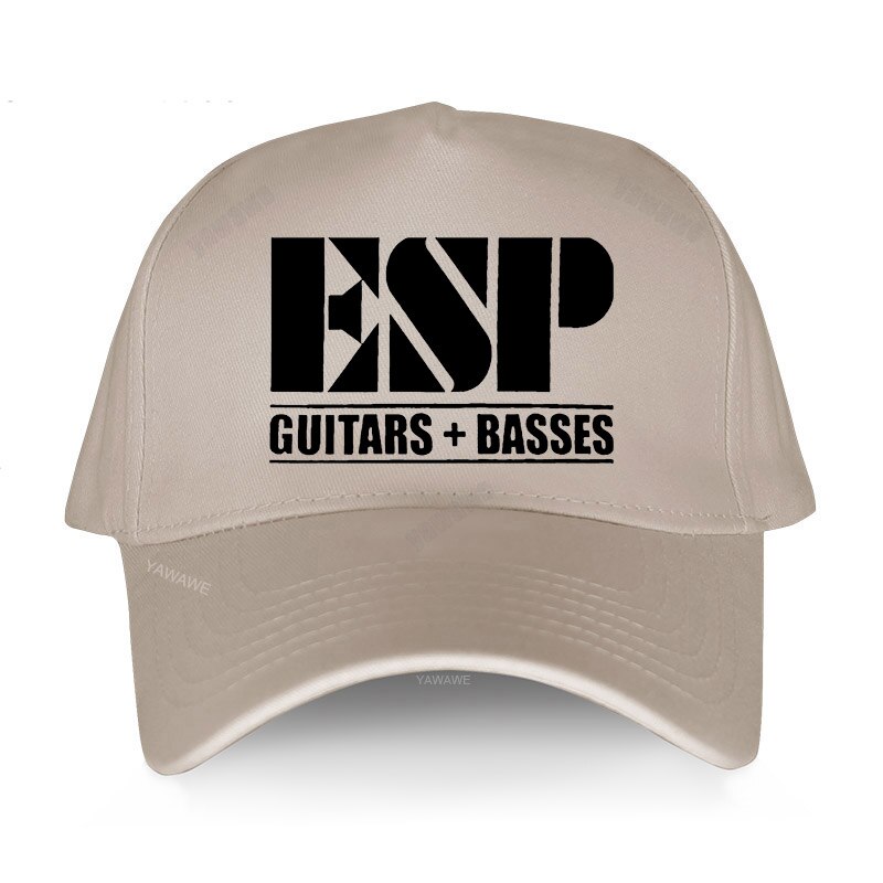 Summer Esp Guitars Caps Casual Adjustable Baseball Cap Men Music Guitars Hats: beige