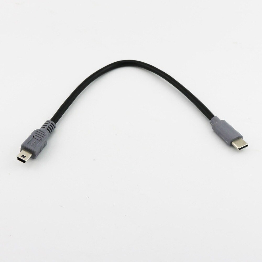 USB-C to Mini-USB Adapter Cable - 25cm / 1m - OTG Data Lead for Mobile, Macbook, MP3/MP4 Player