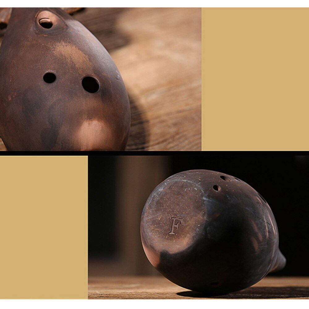 1PC Chinese Flute 10 Holes Xun Instrument Ceramic Ocarina Ancient Instrument for Beginners Artists Performers