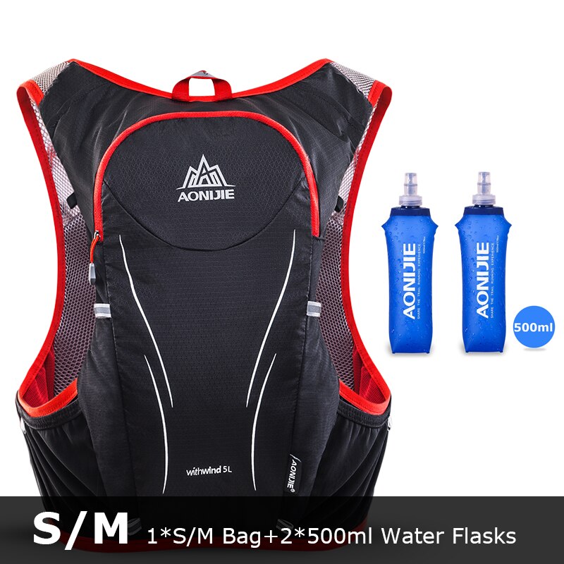 AONIJIE C928 5L Hydration Backpack Rucksack Bag Vest Harness 2L Water Bladder Hiking&Camping Running Marathon Race Sports Sets: C928-Set A
