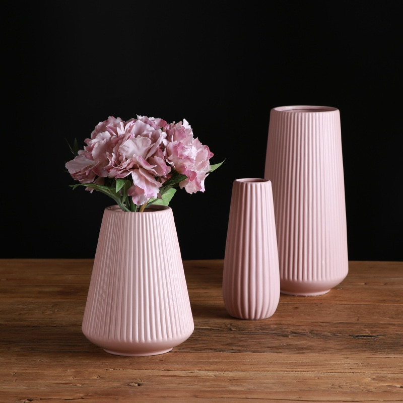 Klassisk middelhavs keramisk vase nordisk moderne enkel keramisk vase hjem blomsterindsættelse dekoration
