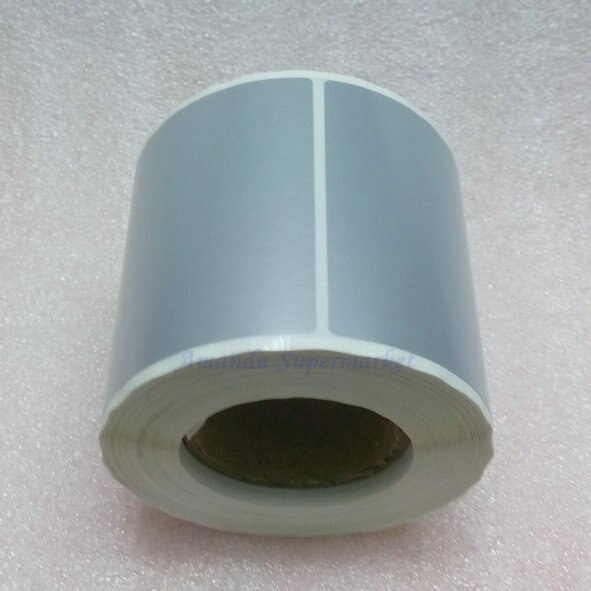 Étiquette autocollante argent mat en PET, 75x100mm, 250 pièces, 3x4 pouces, résistant à l'eau, à la déchirure et à l'huile