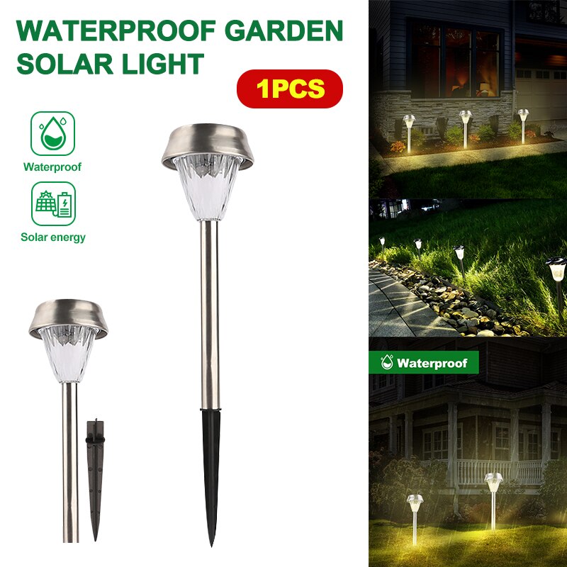 1/6/12PCS XR638 Lawn Light LED Outdoor Waterproof Garden Lawn Landscape Lamp Community Garden Road Path Decorative Lighting: 1PC / Warm White