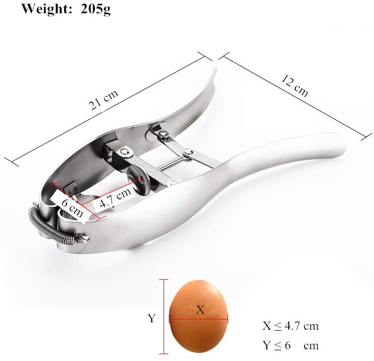 Egg Opener Eggshell Cracker Cutter, Stainless Steel Egg Separator Kitchen tool