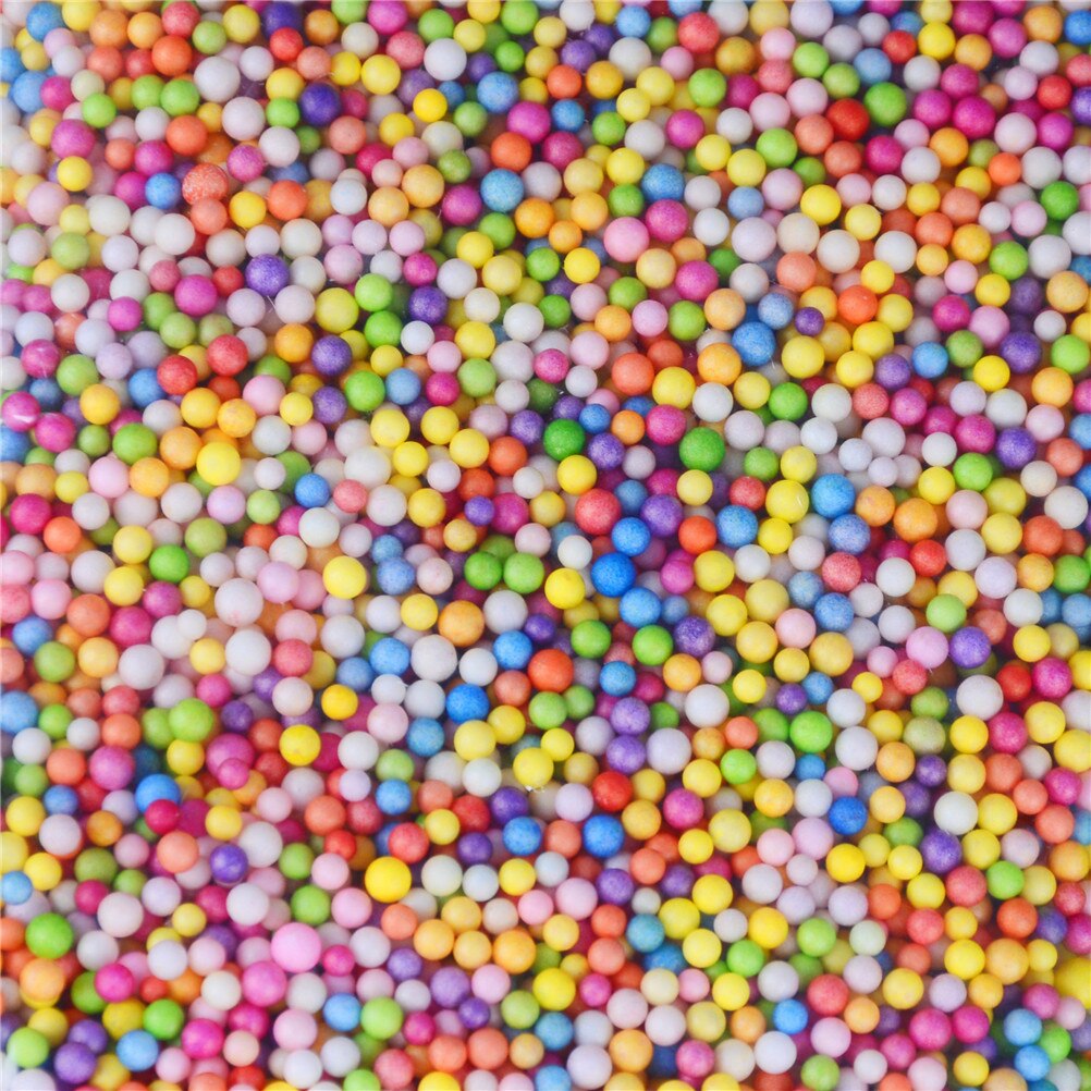 1 tasche DIY Schnee Schlamm Partikel Zubehör Schleim Kugeln Kleine Tiny Schaum Perlen Für Floam Füllstoff Für DIY liefert