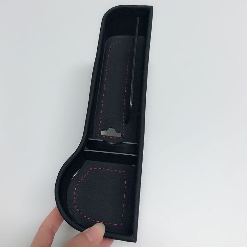 Multifuncional assento de carro organizador enchimento bolso couro do plutônio auto console lateral catcher caixa armazenamento titular recipiente