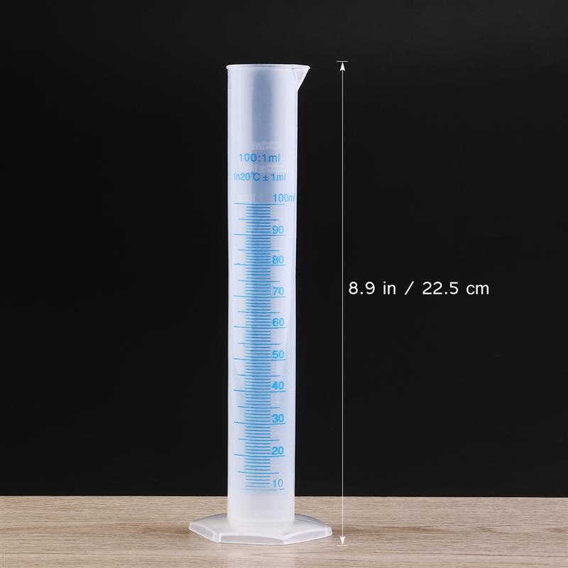 Labor-Messzylinder Aus Kunststoff – Blau Graduiert, Robust & Leicht, 250 Ml Für Experimente Und Hobby