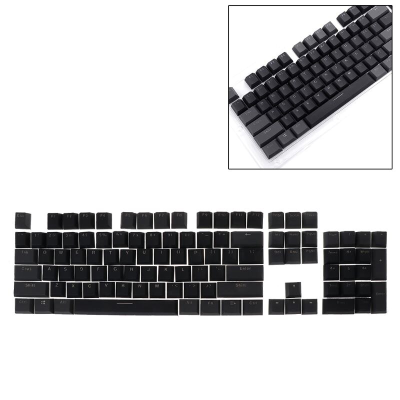 Set Tasti PBT Doppio Scatto Retroilluminati, 104 Pezzi, Sfumati, Per Switch Cherry MX