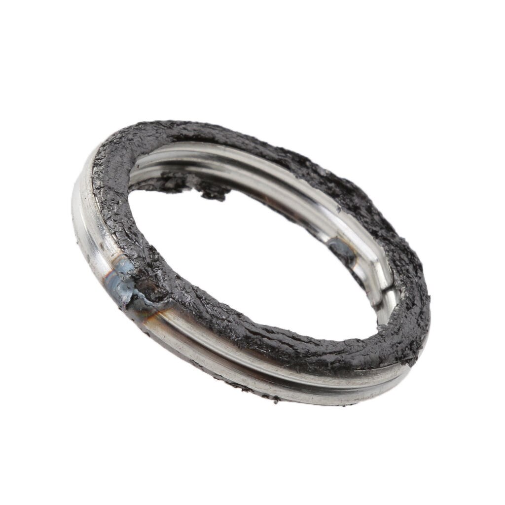 Exhaust Systems Muffler Pipe Gasket Rubber &amp; Gasket Clamp Set for