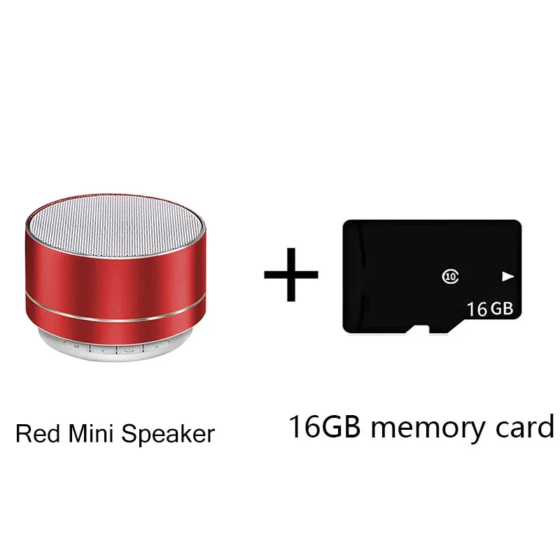 Bærbar  a10 trådløse bluetooth mini-højttalere lille stålkanon subwoofer farverig mini-kort bluetooth-højttaler: Rødvin