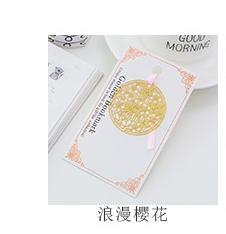 cute kawaii metal gold bookmarks vintage bookmarks hollow flower triangle round shape school office supplies stationery: 1