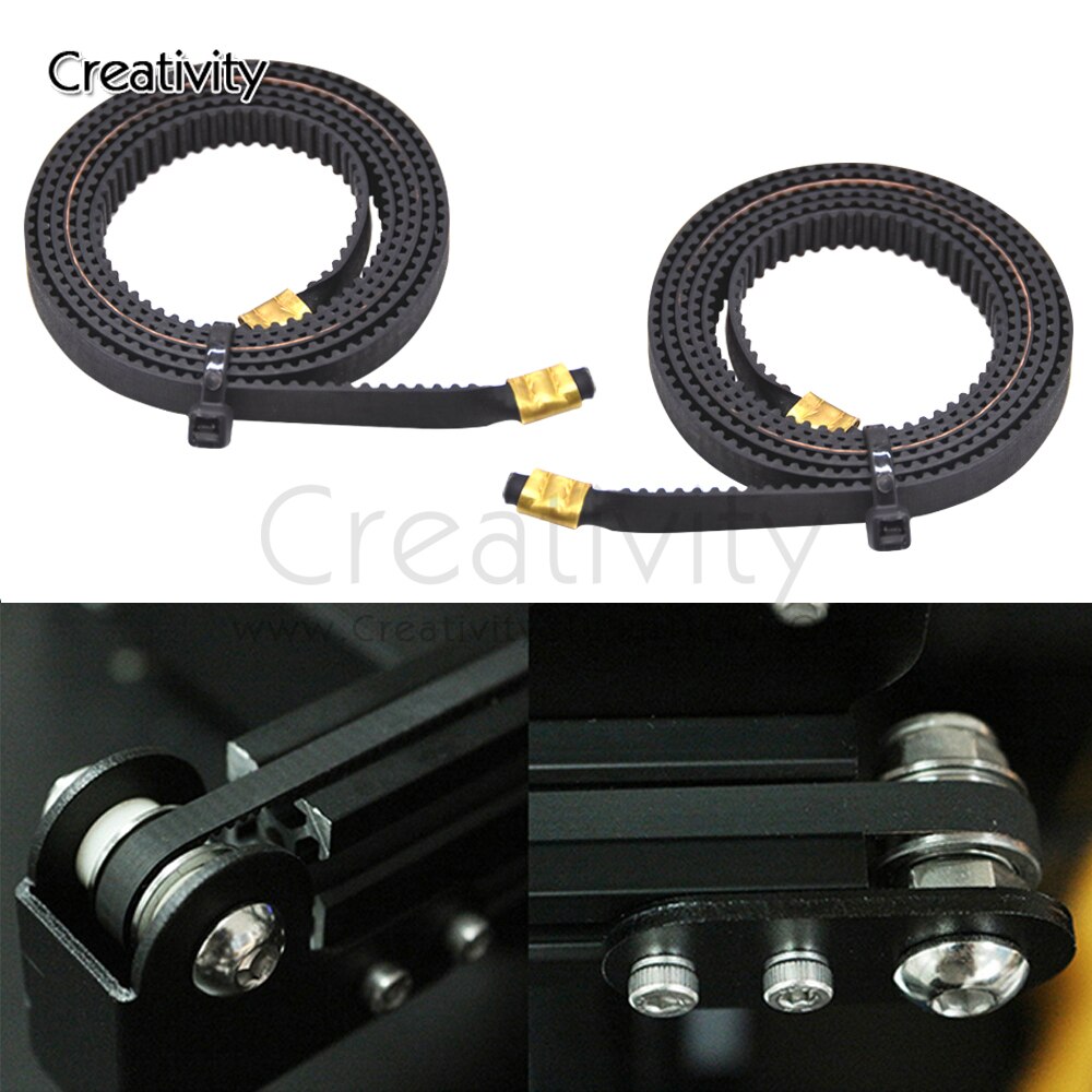 X+Y Axis Synchronous Belt Gt2-6Mm Closed-Loop X 765Mm Y 720Mm 786Mm Timing Belt Terminal For Ender-3/3Pro/ V2 3D Printer Parts