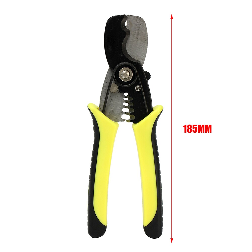 7 inch Adjustable Cable Stripper Wire Cutting Scissor Multifunction Cable Cutter Crimp Stripping Pliers for Electrical Tool