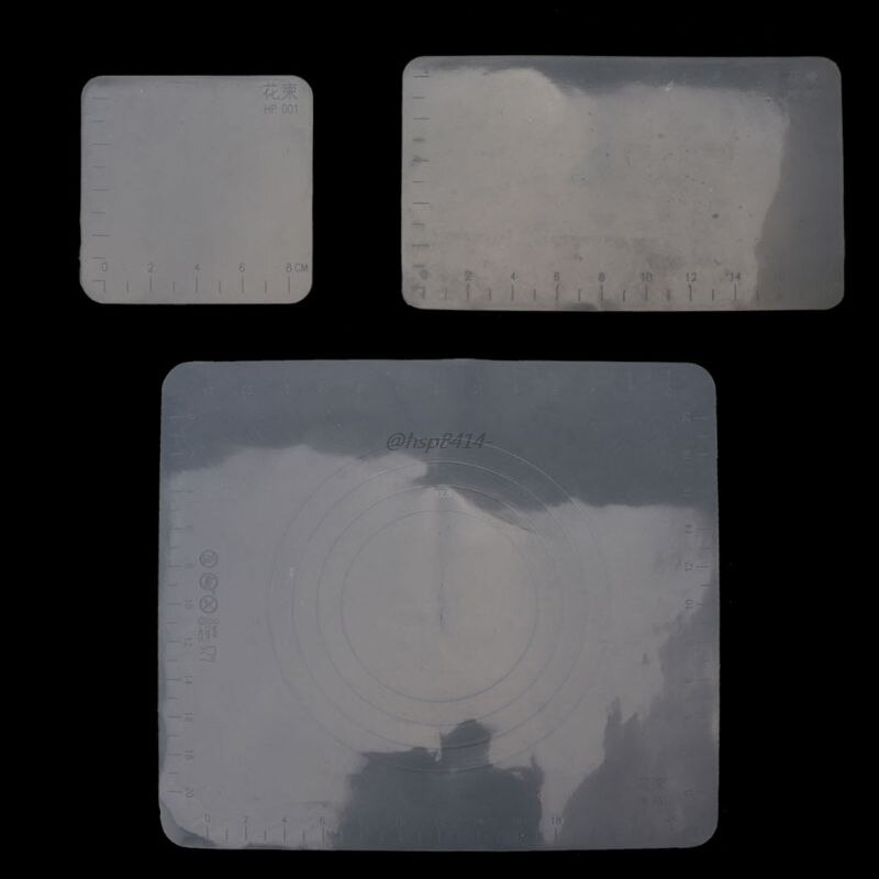 Reusable Silicone Clear Mat Resin Table Pad High Temperature Resistance Waterproof Protector Jewelry Casting Moulds Mat Tools