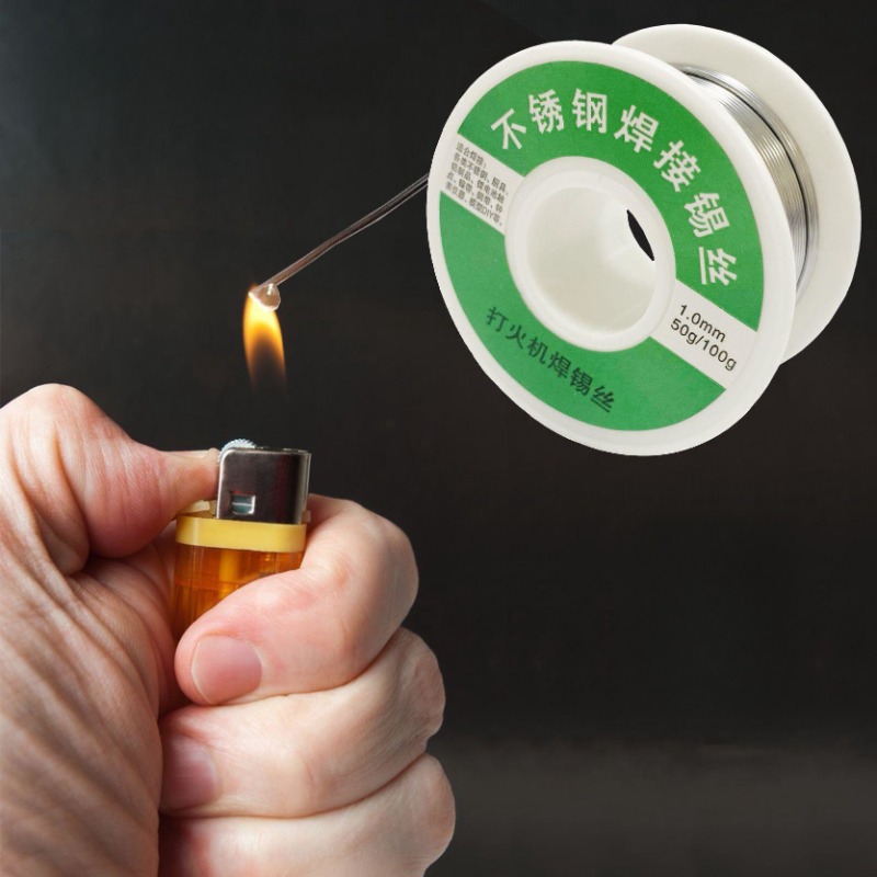 Filo di saldatura per accendino usa e getta Linea di saldatura universale Acciaio inossidabile Rame Ferro Nichel Batteria Palo Pezzo Riparazione a basso consumo di fusione