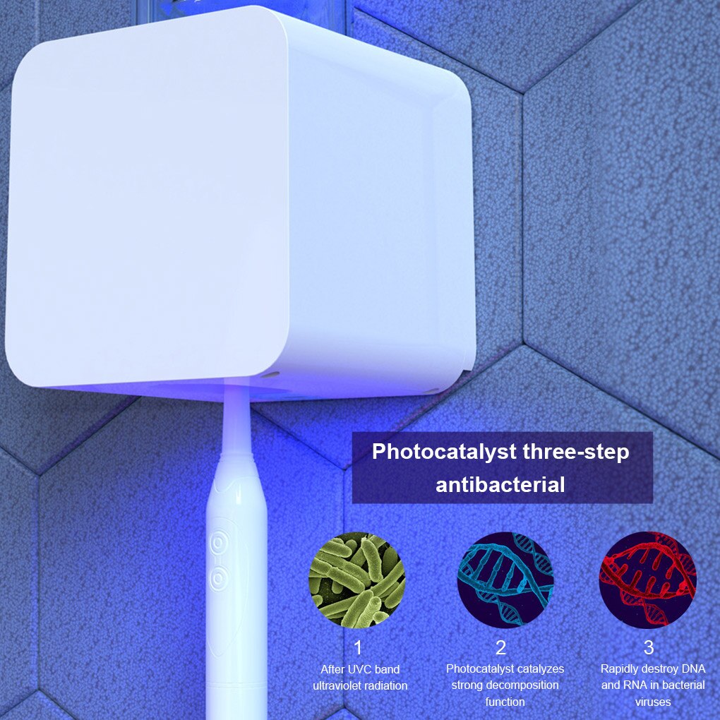 Toothbrush UV Light Box Smart Electric Toothbrush Ultraviolet Case Sticker Bathroom Bathroom Accessories