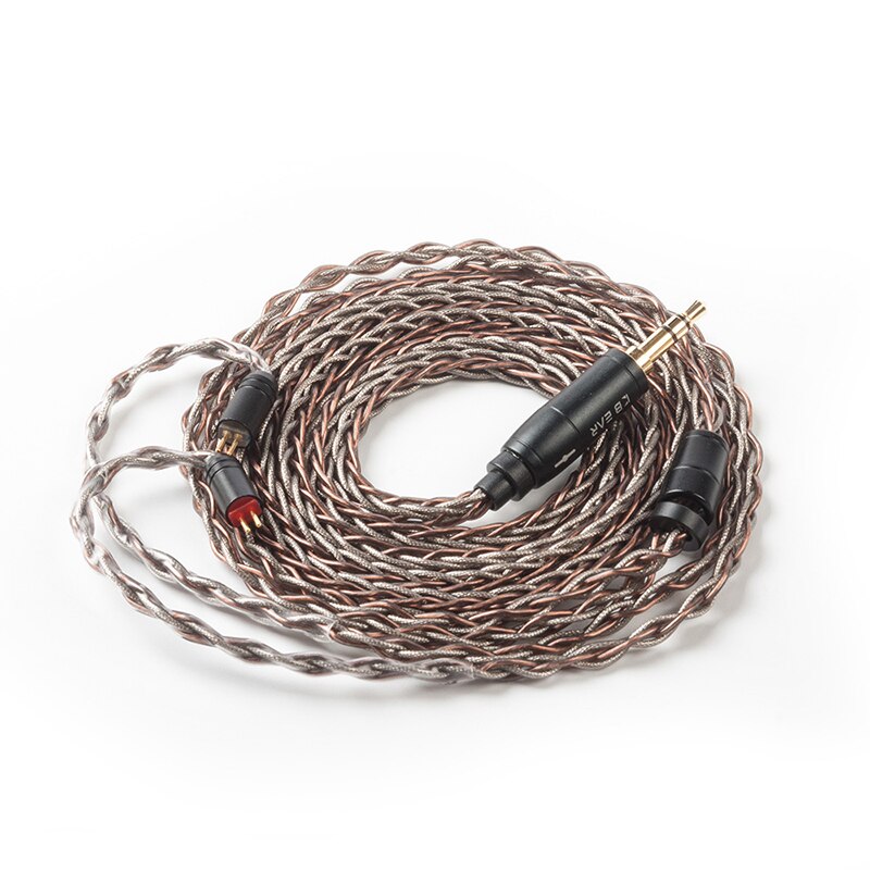 AK KBEAR-rhyme 8 Core Upgraded Copper-Silver Hybrid Earphone Cable 4.4/2.5/3.5mm Cable With MMCX/2Pin/QDC /TFZ: 2pin 3.5