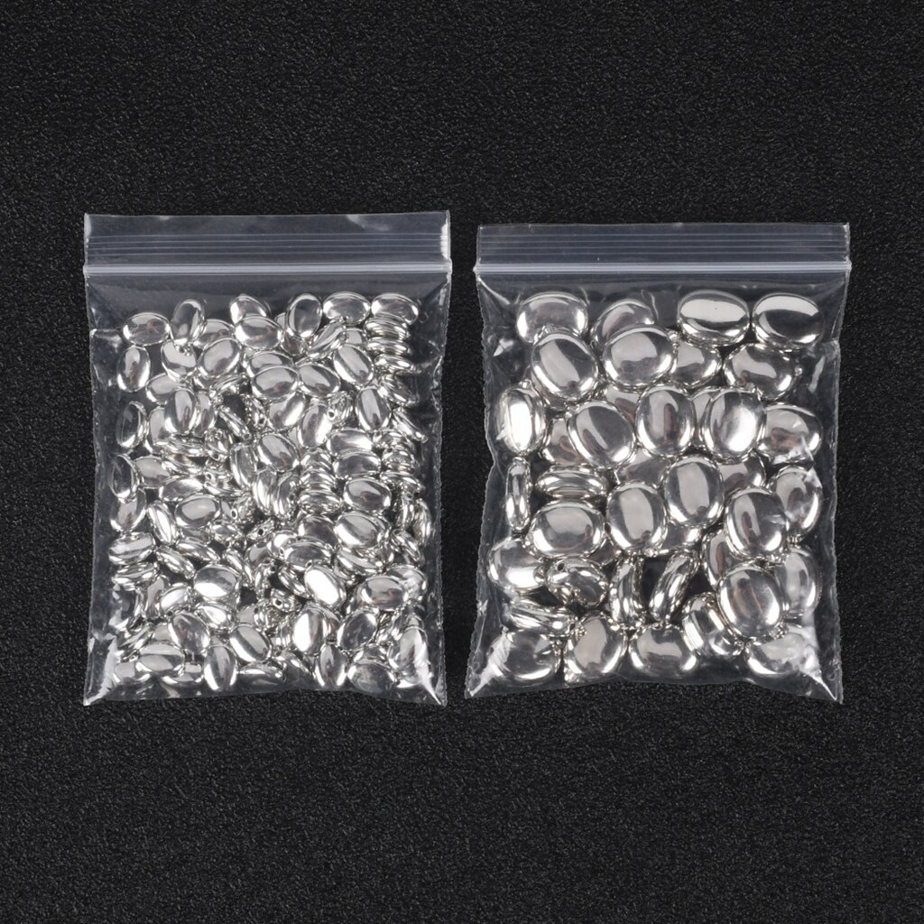 50-100Pcs/Lot 6-10mm Oval CCB Plastic Bead Spacers Diy Loose Charms Beads For Jewelry Making Supplies