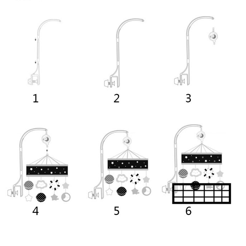 Babybedje Mobiele Rammelaar 0-12 Maanden Muziek Roterende Bed Bel Baby Onderwijs Speelgoed G99C