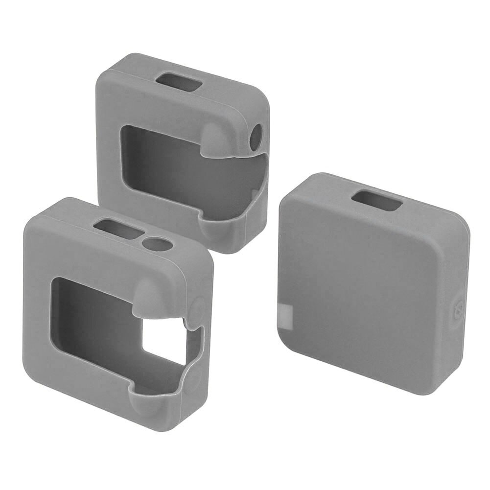 3 Stks/set Siliconen Mic Case Vervanging Microfoon Zachte Beschermhoes Voor Rode Draadloze Gaan Ii Microfoon Accessoires: Grey