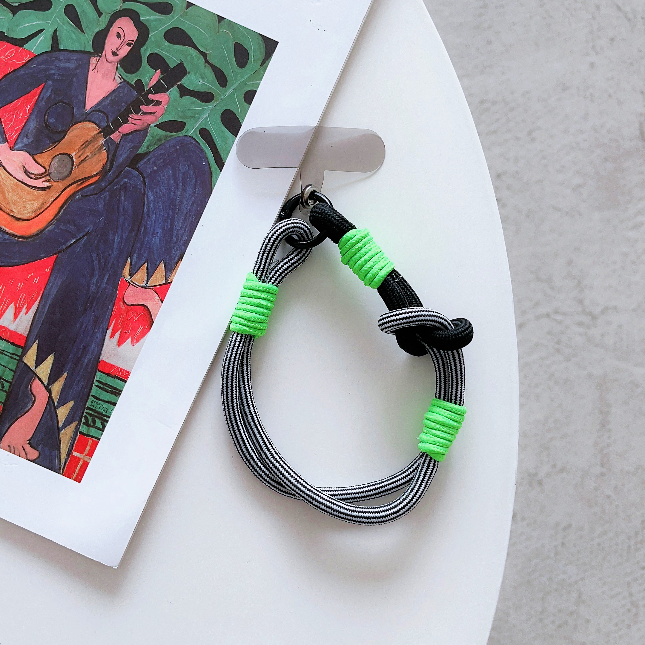 Mobile Phone Lanyard Wrist Strap Anti Rope Mobile Phone Pendant Decoration Multi-Purpose Lanyard: black