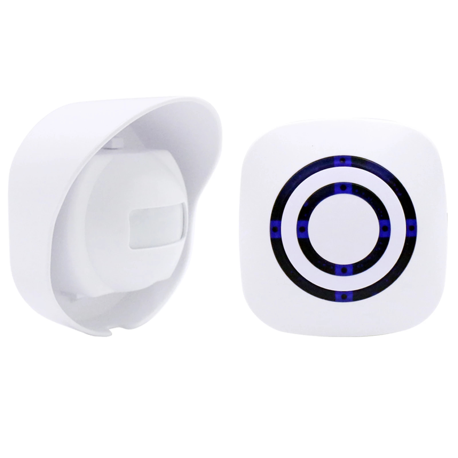 Draadloze oprit 328 ft lang alarm Weerbestendig Buiten Bewegingssensor Detector Beveiligingswaarschuwing-Bescherming Buiten/Binnen Eigendom: Goud / VS