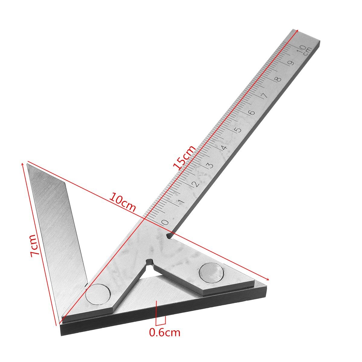 Centering Square Gauge 100x70mm 4" Precision Centering Square Gaging Center Gauge Round Bar Marking Center Finder