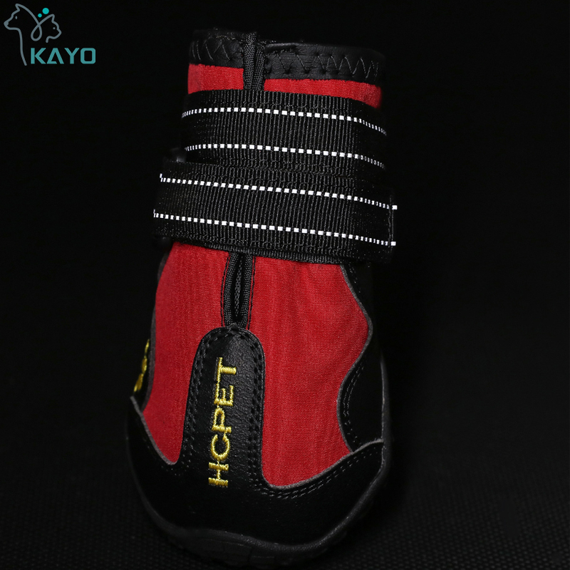 Hondenschoenen Waterdichte antislip regenlaarzen Warme sneeuw Reflecterend voor kleine grote huisdieren Sporttraining Bescherm huisdiervoeten 4 stuks