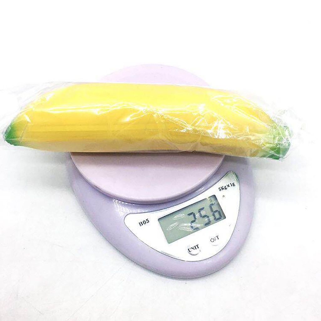 Fidget Toys Jumbo Banana Stress Reliever Scented Super Slow Rising Squishy Squeeze Toy Big Size Kids Toys Zabawki Antysresowe