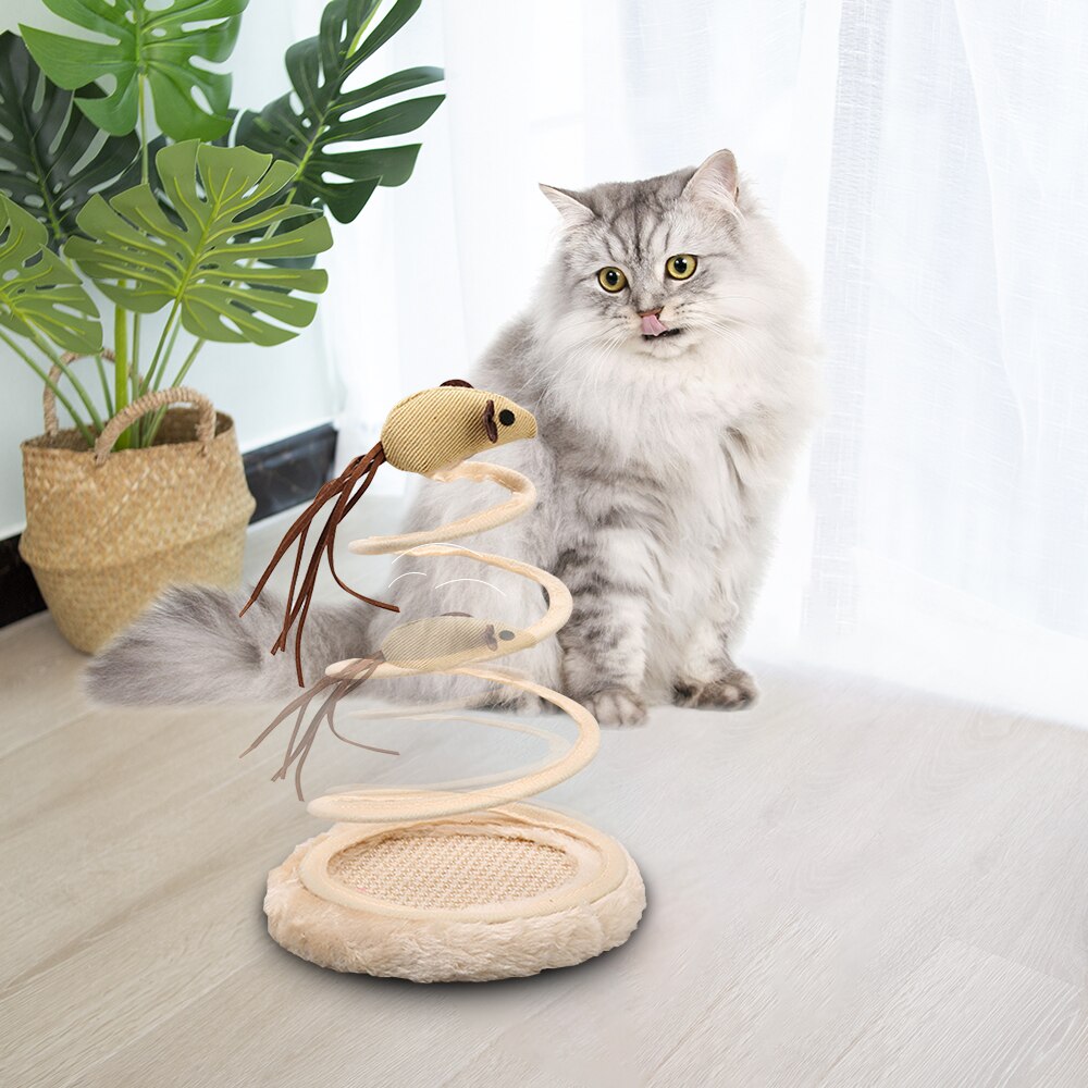 Kæledyr kat lege legetøj fisk plys spiral spring kattelegetøj sød fisk lege kat killing legetøj 3 stile^ 1