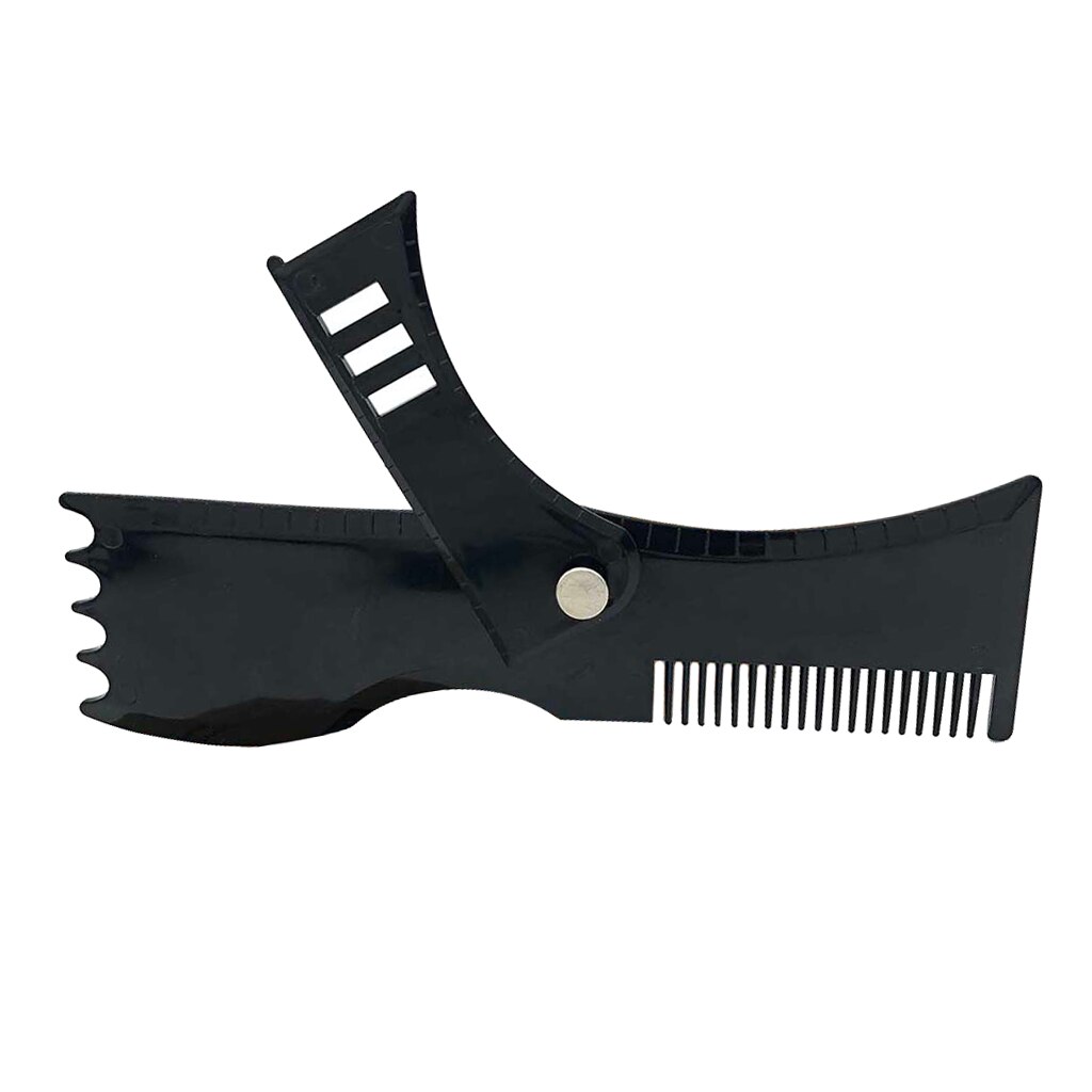 Beard Shaping Tool w/inbuilt Comb Template Guide Trimmer Ruler for Men