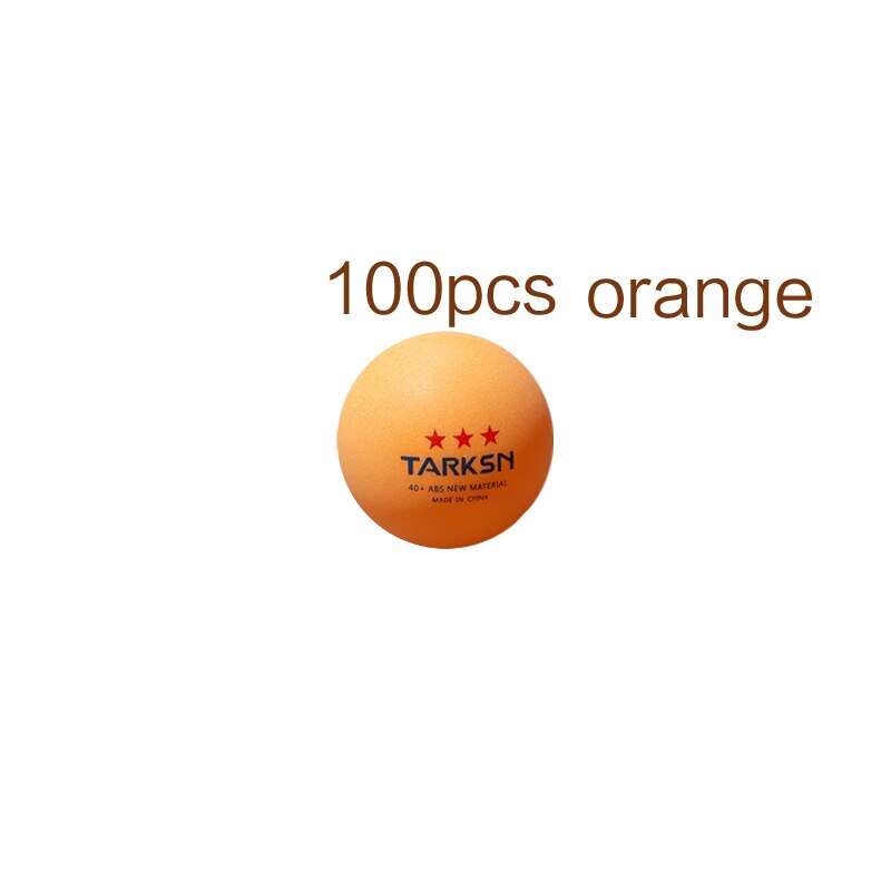 TARKSN – balles de Tennis de Table 3 étoiles en matériau ABS, 40 + mm, en plastique, 50 pièces: 100pcs orange