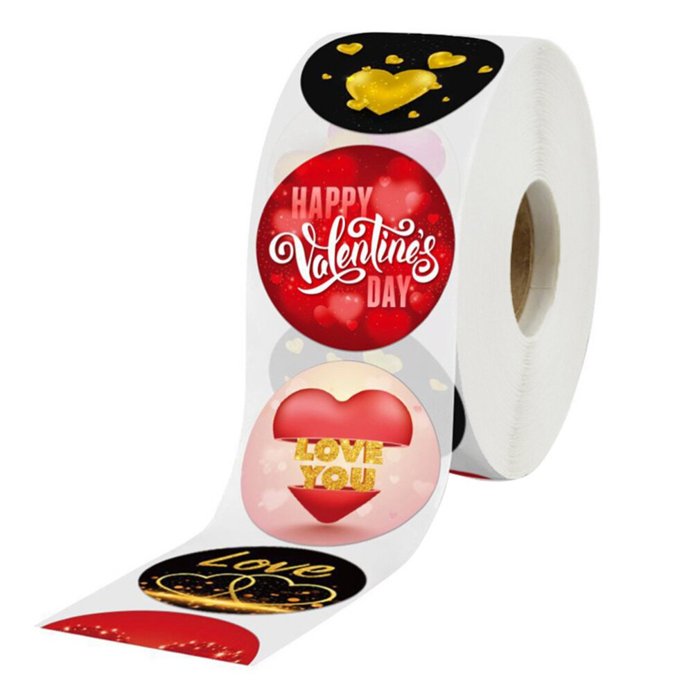 500pcs/Roll Happy Valentine'S Day Stickers Bou... – Grandado