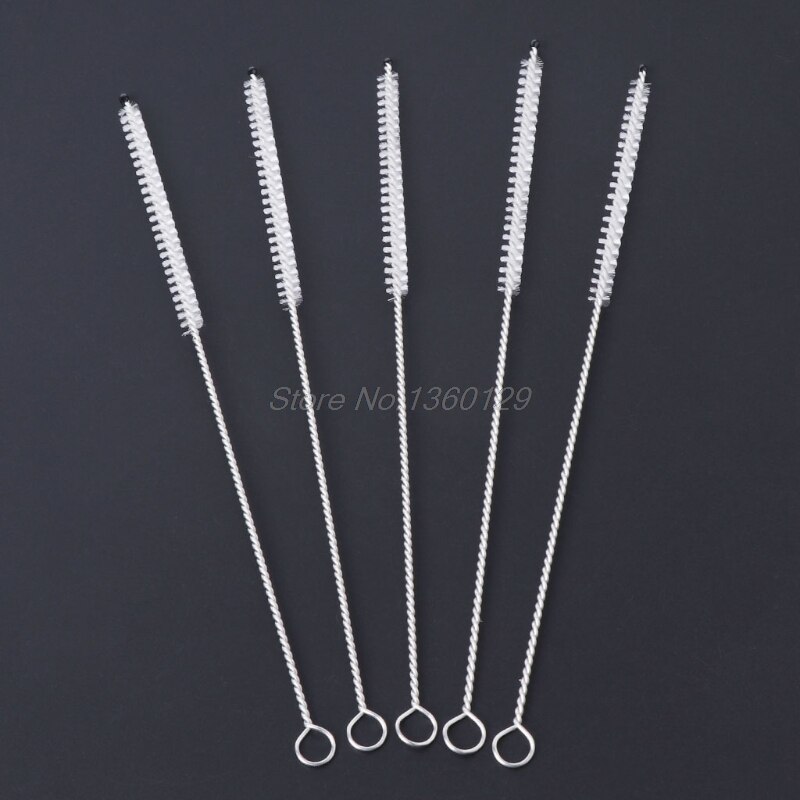 5 stks/set Nylon Borstel Cleaner Stro Sucker Buis Pijp Cleaning Tools 18cm