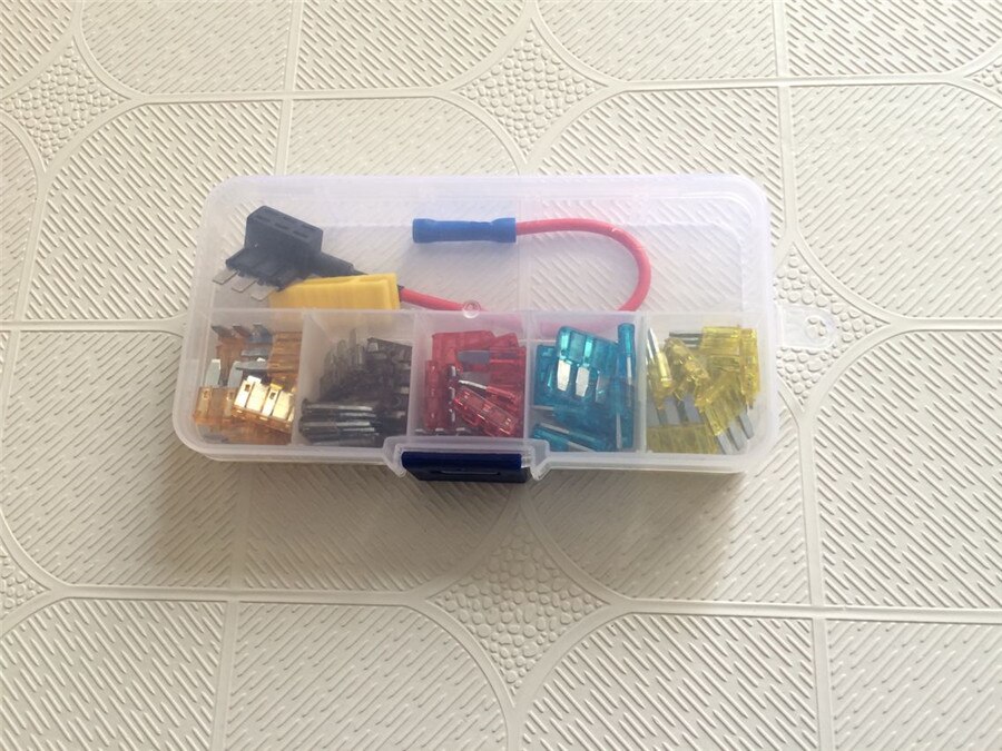 50Pcs/Set Fuse 3 Pins Automotive Car Fuse for Ford Focus Mondeo Dodge 5A 7.5A 10A 15A 20A