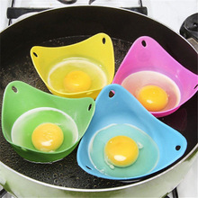 1 Pc Nuttig Mode Kom Vorm Mal Siliconen Eierkokers Keuken Koken Gereedschap 4 Kleuren
